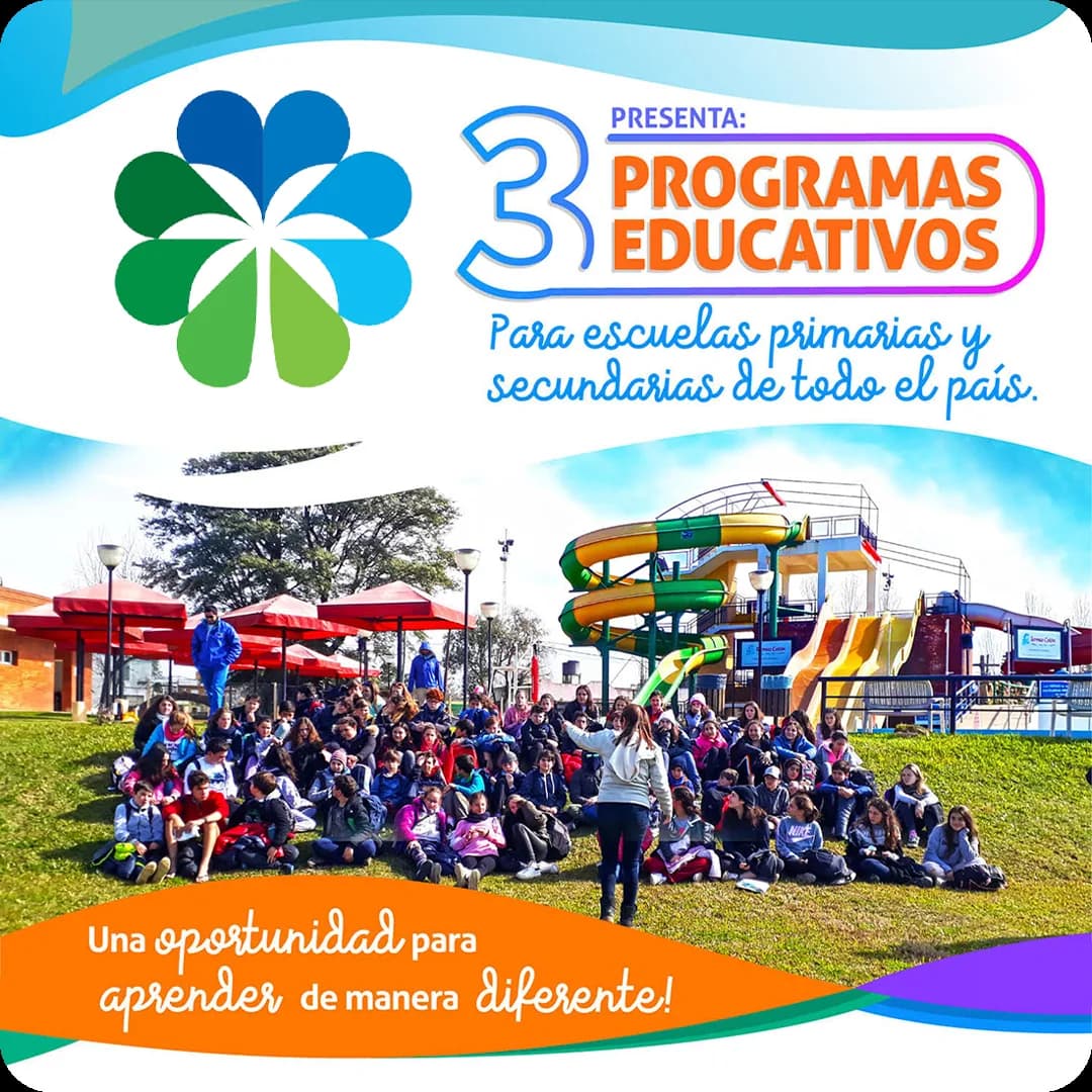Termas Colón presenta 3 programas educativos para escuelas primarias y secundarias de todo el país